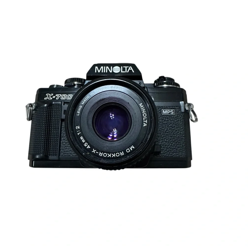 Minolta X-700 MPS 35mm Film Camera + MD 45mm f/2 Lens Tested